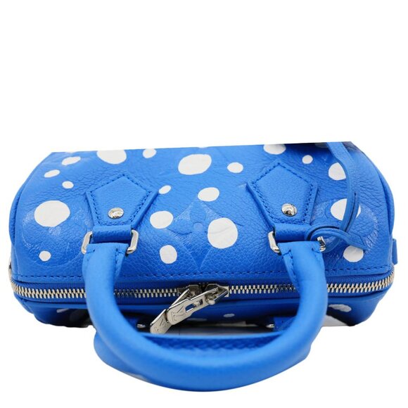 Louis Vuitton x Yayoi Kusama Speedy 20 Bandouliere Crossbody Bag Blue - Picture 5 of 14